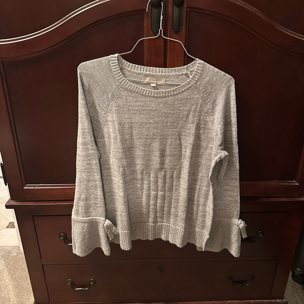 LOFT Light Gray Women's Sweatshirt